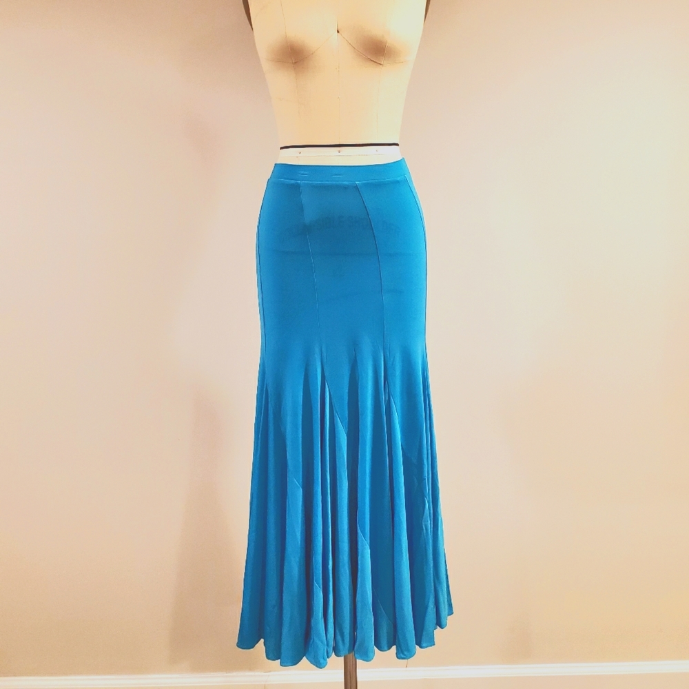 Lot of 2 / two long skirts - XS or size 2, blue and burgundy colors